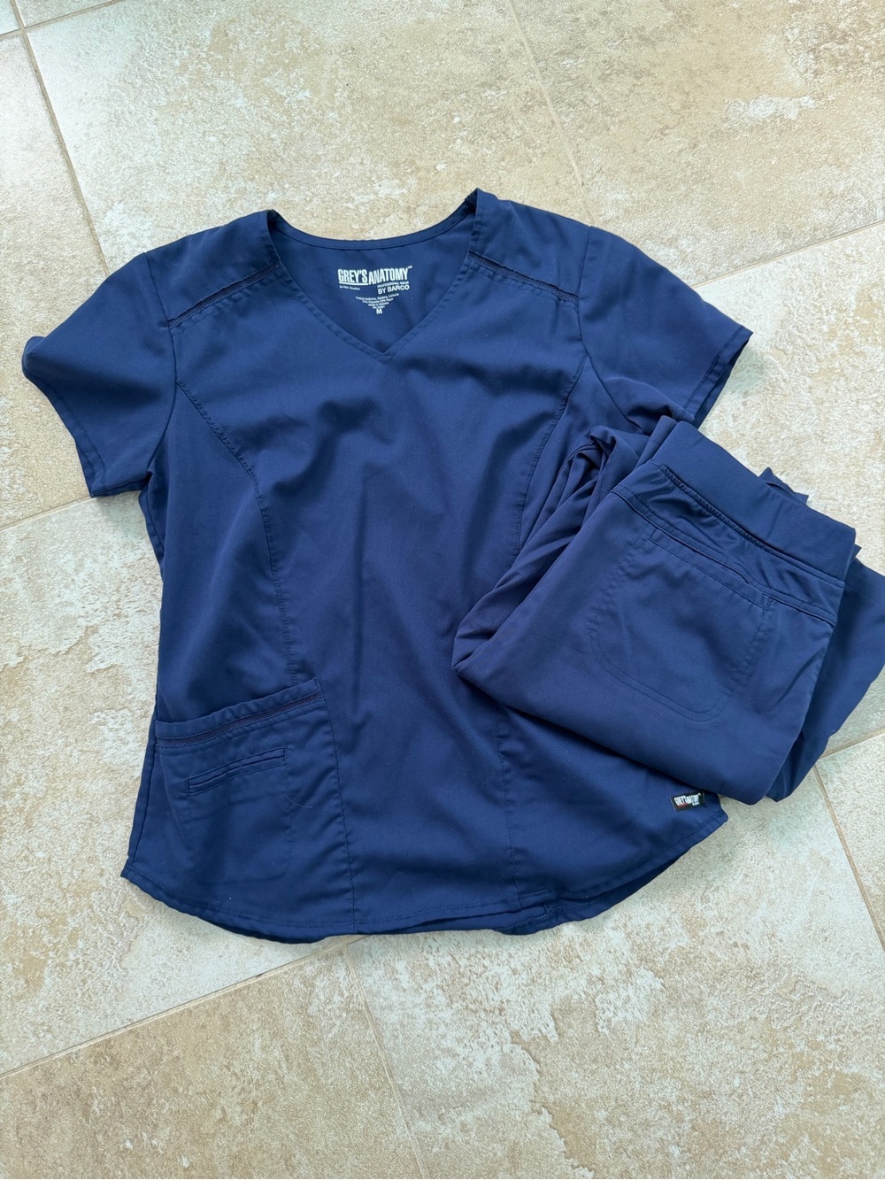 Grey's Anatomy Women’s Navy Scrub Set